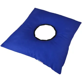 METIMEDI Sitzring aus Buchweizenschalen, Orthopädisches Sitzkissen für Hämorrhoiden, Dekubitus, Schwangerschaft – Ideal für Bürostühle, Autositz, Rollstuhl (Blau)