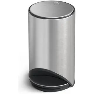 Joseph Joseph Runder freistehender Korb, Abfalleimer, Silber