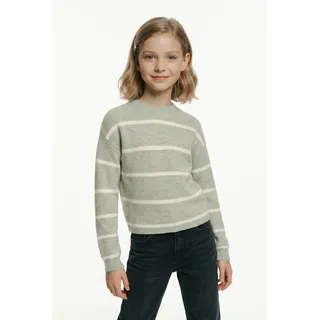 KIDS ONLY KOGFRANCA SHORT L/S STRIPE Strickpullover Grün 134/140