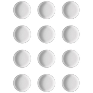 Thomas Porzellan Frühstücksteller Frühstücksteller 20 cm - TREND Weiß - 12 Stück, (12 St), Porzellan, spülmaschinenfest und mikrowellengeeignet weiß
