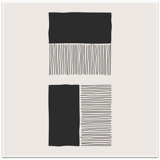 wandmotiv24 Poster minimalistisch, schwarz, abstrakt, Minimalismus (1 St), Wandbild, Wanddeko, Poster in versch. Größen weiß