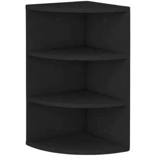 mein-regal Eckregal 60 Bücherregal 30 x 30 x 60 cm Schwarz