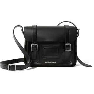 Dr. Martens Satchel DR. MARTENS "Satchel Bag", Herren, Gr. B/H/T: 28cm x 20,5cm x 7,5cm, schwarz, Leder, Taschen, Umhängetasche, Schultertasche, Messenger Bag
