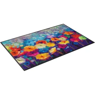 Fußmatte Flowerlover, wash+dry by Kleen-Tex, rechteckig, Höhe: 7 mm, Schmutzfangmatte, Motiv Blumen, rutschhemmend, waschbar bunt