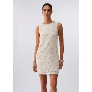 Liu Jo Minikleid - Makrameekleid - Kleid Damen - Spitzenkleid - Cocktailkleid - beige beige