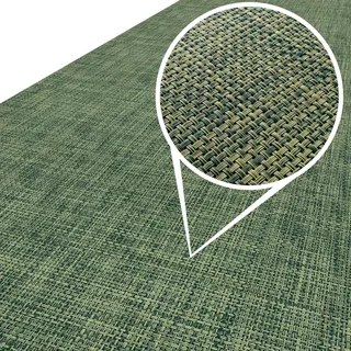 ANRO Läufer In-/Outdoor Teppich wasserfest Balkon Teppich auch für Balkon und Terasse Flur Bodenmatte wetterfest Grün Abwaschbar 400 x 67cm