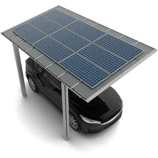 Ximax Solar-Carport Linea Typ 80 4,95 x 2,72 m Edelstahl-Look