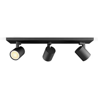 Philips Runner 3-flammig GU10 schwarz, Aluminium