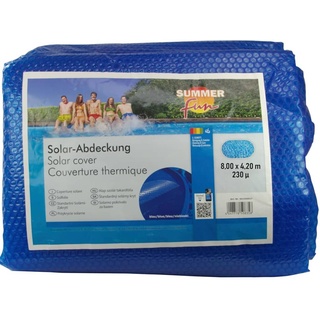 Ankonbej Summer Fun Sommer Poolabdeckung Solar Oval 800x420 cm PE Blau
