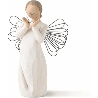 Willow Tree Schutzengel Ein Stern wacht über Dir / Bright Star - 26150 Emotion Darstellung Engel mit Flügel Geschenk Absolventengeschenk Harzfigur
