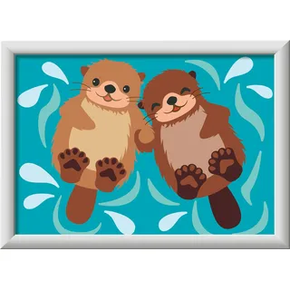 Ravensburger CreArt Malen nach Zahlen 1 St. Verliebte Otter