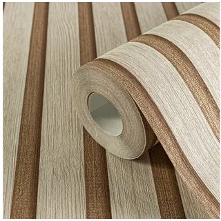 A.S. Création Vliestapete mit Wandpaneelmotiv 0,53 x 10,05 m 786652 Beige-Bronze