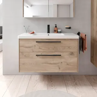Duravit Waschtischunterschrank 2 Auszüge 98,4 x 55,5 x 46 cm Braun