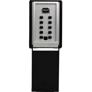 ABUS KeyGarage 767 zur Wandmontage Schlüsselkasten schwarz/silber, elektronisches Zahlenschloss (535079)