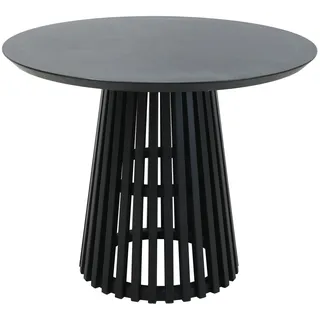 Esstisch SIT Tische Gr. B/H/T: 100 cm x 77 cm x 100 cm, Ø 100 cm, Schwarz, schwarz (schwarz, schwarz, schwarz) Esstische rund oval Platte mit schweizer Kante