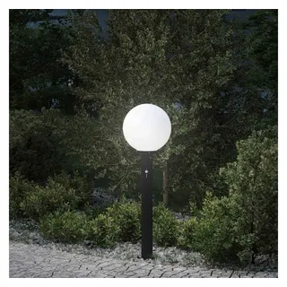 vidaXL Pollerleuchte Edelstahl 80 cm 1 Stück Schwarz