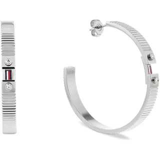 Tommy Hilfiger Jewelry Creolen für Damen Kollektion in Edelstahl verziert mit Kristallen - 2781049