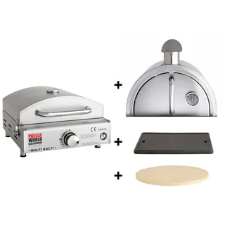 Multi-Kulti® Set 4 portabler multifunktionaler Gasgrill Campinggrill Balkongrill