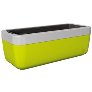 Emsa MyBox Blumenkasten 50 cm grün inkl. alu Rahmen Balkonkasten Pflanzkasten