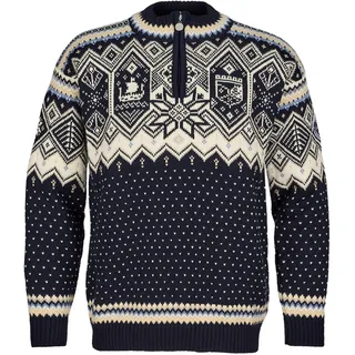 Dale of Norway VM Trondheim Masc. Sweater - Wollpullover - blau|weiß|beige-sand