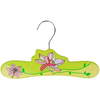 alles-meine.de GmbH Holz Kleiderbügel - Blume/Lotusblume - 30 cm - Holzkleiderbügel - mit Metall Haken - für Kinder Mädchen Jungen - Kinderkleiderbügel Baby Babykleiderbügel ge..