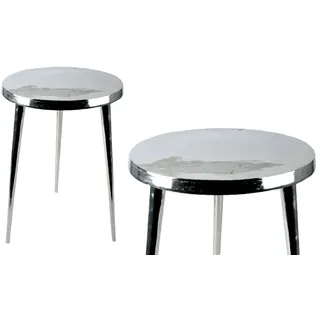 Alu Beistelltisch RAW Qualität "FLINN" Tisch klein H50,5cm D33cm Wohnzimmer Deko
