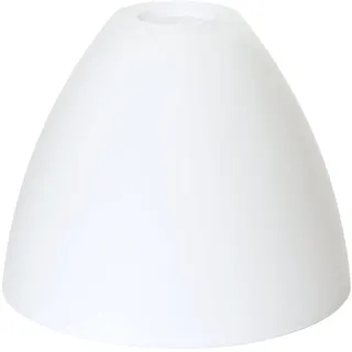 ORION LIGHTSTYLE Glas Lampenschirm Lampenglas Ersatzglas für Fassung E14 Lochmaß ø 30mm Kegelform, Opal Weiß