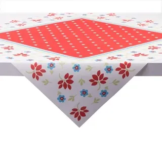 Sovie HORECA Tischdecke Lea in rot aus Linclass® Airlaid 80 x 80 cm, 20 Stück - Mitteldecke Blumen