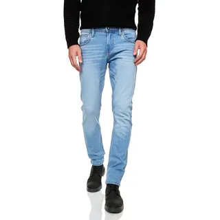 R-NEAL Slim-fit-Jeans Herren Jeanshose Cotton Stretch Business Streetwear Jeans Hose blau W36 / L30