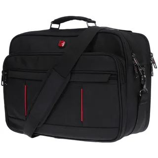 Christian Wippermann Businesstasche Herren Arbeitstasche Umhängetasche Tasche große (einzeln) schwarz