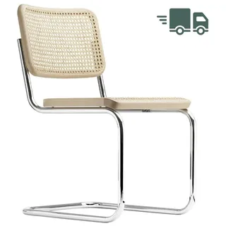Thonet Freischwinger Buche natur verchromt