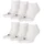 Sneaker Socken 6 Paar Weiß 47-49