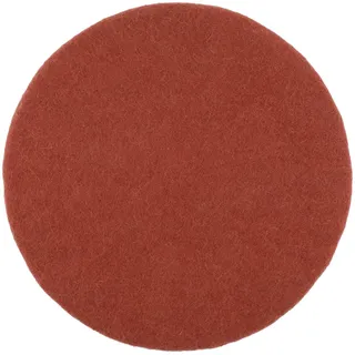 myfelt Stuhlkissen Filz Sitzauflage ⌀ 36 cm, beidseitig verwendbar, 100 % reine Schurwolle rot