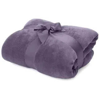 Wohndecke Lumaland Kuscheldecke Coral Fleece 150x200cm, Lumaland lila
