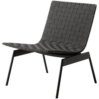 &Tradition Ville AV44 Loungesessel, schwarz