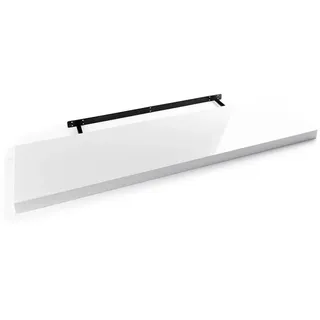 Home4You Wandboard 100 x 23,5 cm Weiß Hochglanz