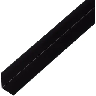 GAH Alberts Alberts Winkelprofil Aluminium Schwarz 25 mm x 25 mm x 2000 mm
