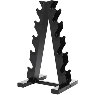YIEMJS Kurzhantel Rack Hantelständer Hantelablage A-Frame 5-Etagen Stahl Platzsparendes Hantelregal 100kg hoher Belastbarkeit Kurzhanteln Ablage für Home Gym Sportstudio