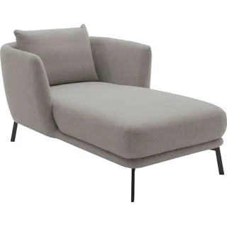 SCHÖNER WOHNEN-Kollektion Chaiselongue Pearl - 5 Jahre Hersteller-Garantie, auch in Bouclé. Recamiere, bequem, Maße (B/H/T): 101/71/161 cm, Füße aus Metall silberfarben