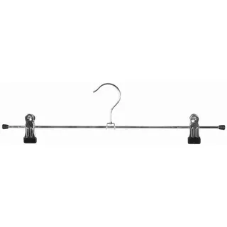 Rudolf Weber Kg Kleiderbügel Klammerbügel schwarz 40 cm 2er-Pack Metall schwarz
