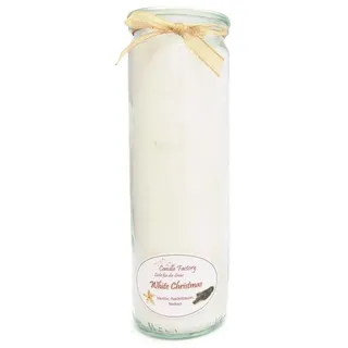 Candle Factory - Big Jumbo Kerze im Weckglas Farbe: weiß