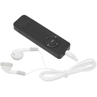 MP3-Player, MP3-Musik-Player, Tragbarer HiFi-SoundDigitalmusik-Player. Eingebauter 180-mAh, Unterstützt Bis zu 64 GB (Schwarz)