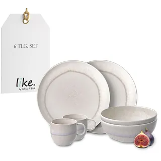 Villeroy & Boch Perlemor Sand Frühstücks-Set 6-tlg. beige