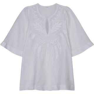 seidensticker Shirtbluse Halbarm-Bluse mit Stickerei weiß 42