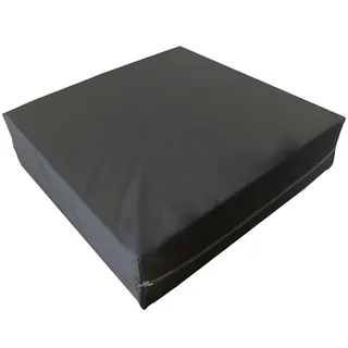 Supply24 since 2004 Kaltschaum Sitzkissen Anti Dekubitus Schaum Sitzpolster 40 x 40 x 5 cm für Rollstuhl Stuhl Auto Bürostuhl (RG 35 (mittel) mit Outdoor/Inkontinenz Bezug schwarz)