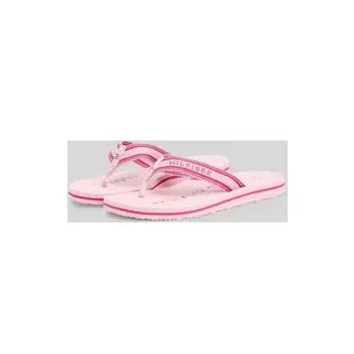 Zehentrenner mit Logo Details, Rosa, 37