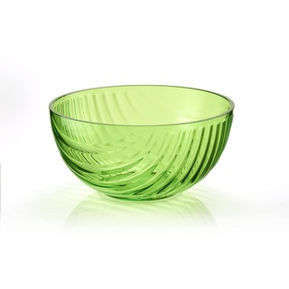 Guzzini - Schüssel Ø 21 cm, Salatschüssel, aus organischem und recycelbarem Kunststoff - Grün, Ø 21 cm x h10 cm - 24855544