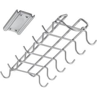 Metaltex Deckenhaken Slide-Hooks, (Set), für Becher, Tassen, Polytherm® Beschichtung, ausziehbar grau