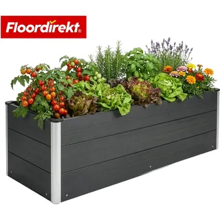 Floordirekt Hochbeet Paros 150 x 50 x 45 cm Grau