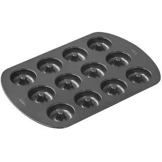 Wilton Mini Donut-Backform mit 12 Mulden Donutform, Hochwertige Ø5,5 cm Donut Backform mit Antihaftbeschichtung für 12 Mini-Donuts, Spülmaschinenfest - 35,2 x 23,5 cm